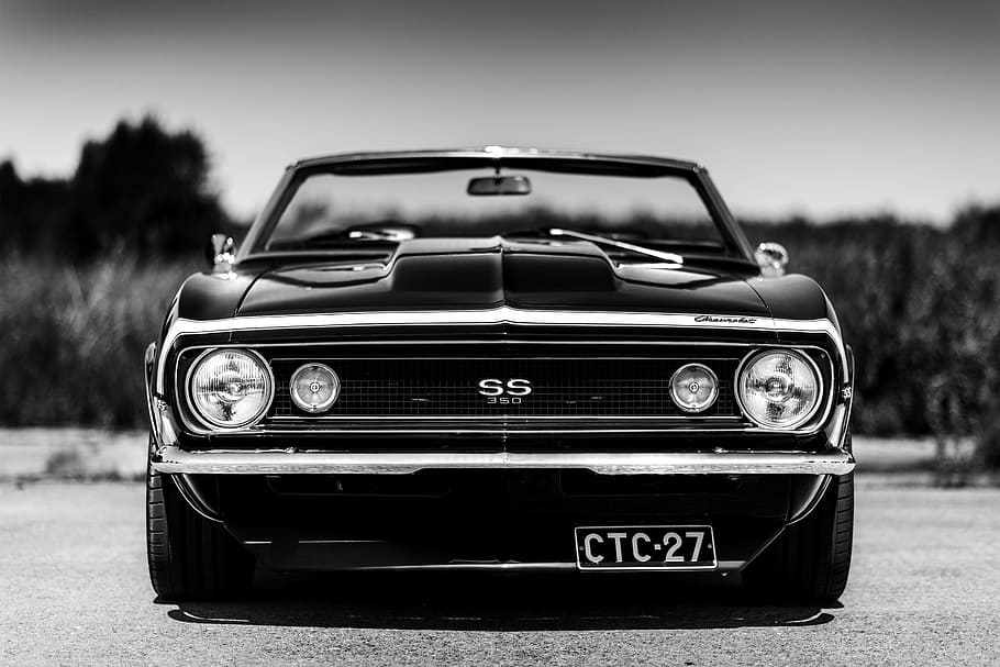 HD wallpaper: black car grayscale photography, america, classic car,  vintage | Wallpaper Flare