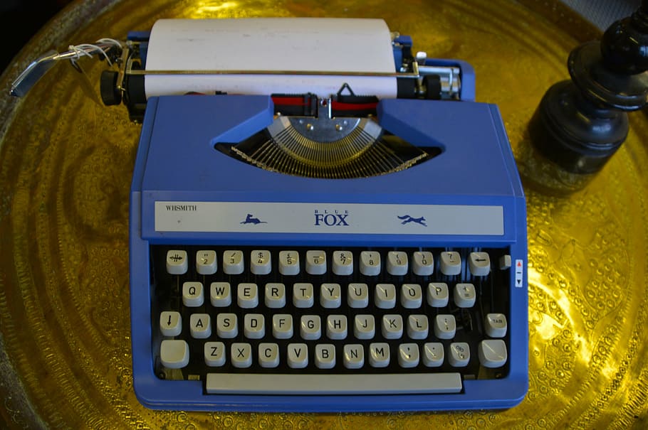 typewriter, keyboard, old, vintage, retro, antique, technology