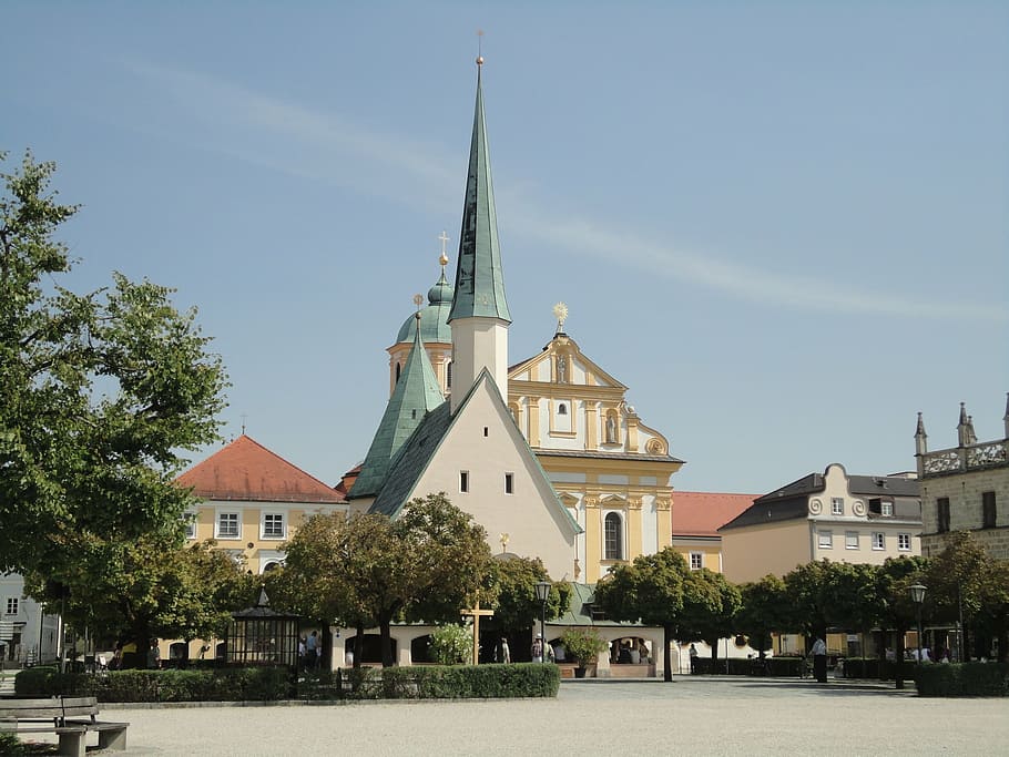 altötting, churches, grace chapel, kapellplatz, place of pilgrimage, HD wallpaper