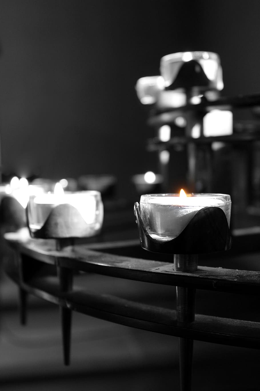 tealight, candle, tea lights, wax, candlelight, flame, wax candle HD wallpaper
