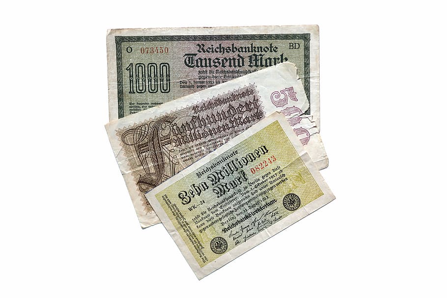 dollar bill, imperial banknote, millions, mark, inflation, 1922, HD wallpaper