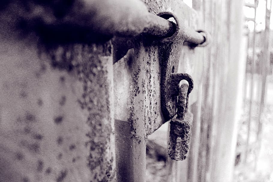 nostalgia, lock, era, the years, old, metal, close-up, rusty HD wallpaper