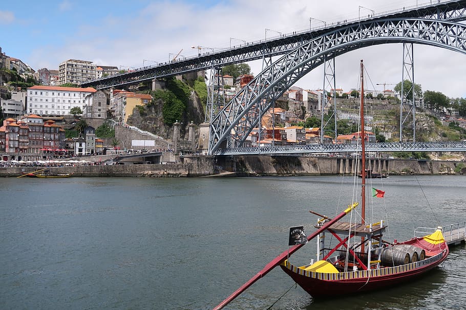 porto, bridge, river, transportation, architecture, water, built structure HD wallpaper
