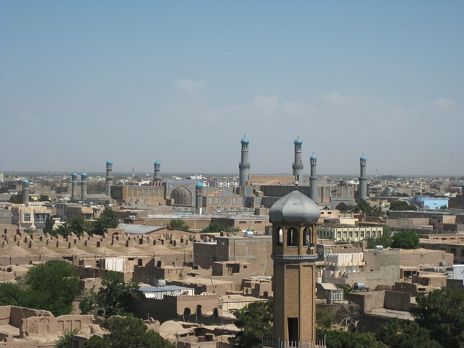 gray concrete mosque during daytime, Herat, Afghanistan, City, HD wallpaper