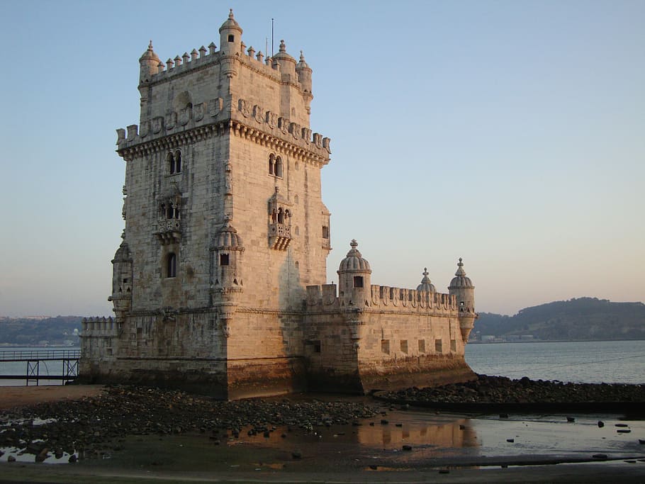Belém Tower, Lisbon, architecture, travel destinations, building exterior, HD wallpaper