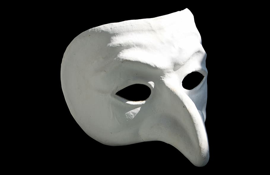 plague mask, pulcinella, pulcinella mask, nose, theater, venice, HD wallpaper