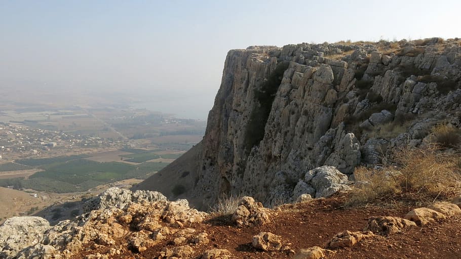israel, arbel, cliff, rock, scenics - nature, beauty in nature HD wallpaper