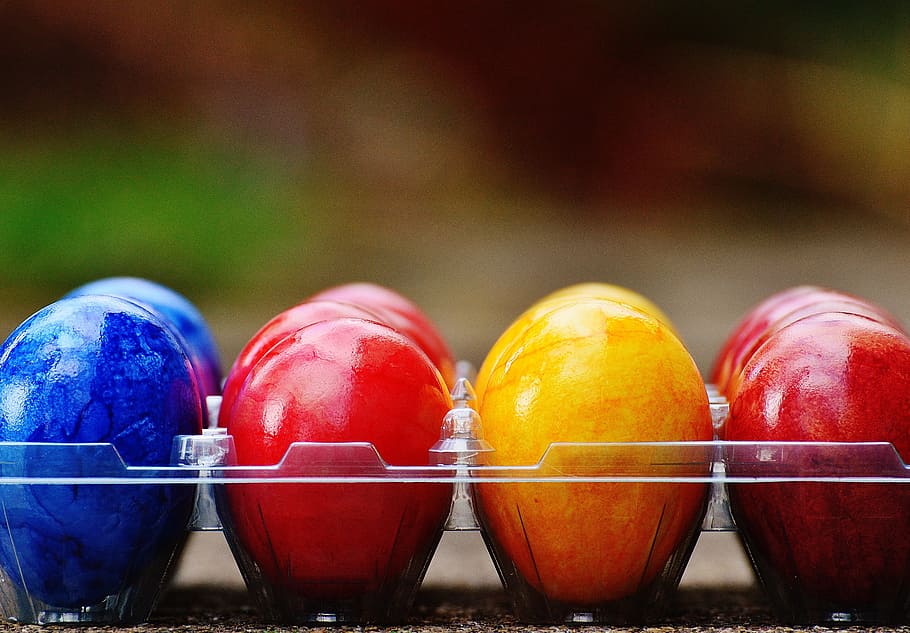Easter Eggs, Colorful, happy easter, colored, multi Colored HD wallpaper