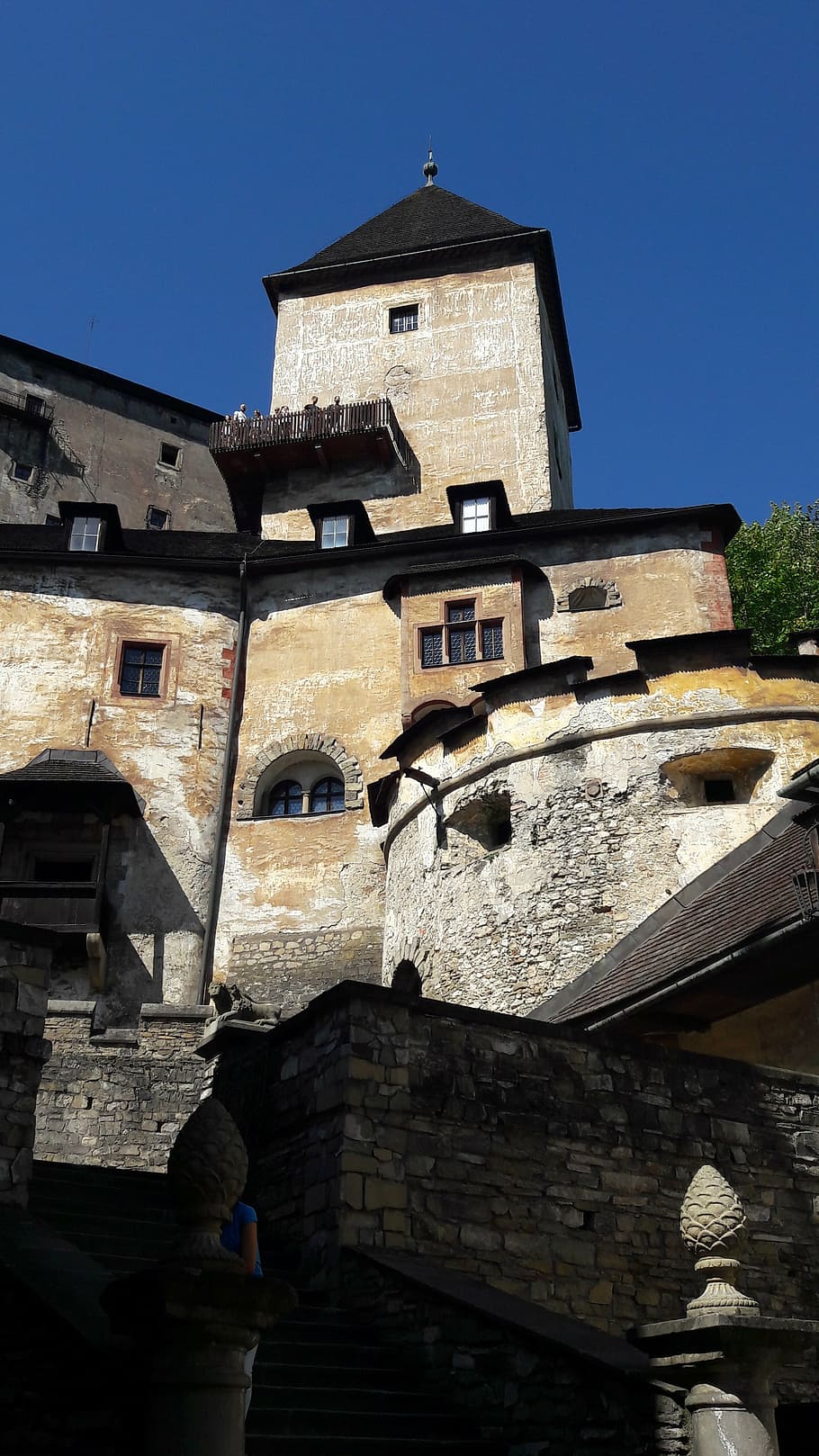 castle, orava, slovakia, tourism, tower, courtyard, orava castle, HD wallpaper