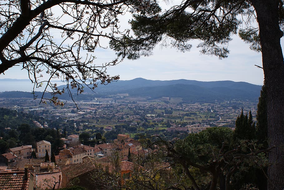 landscapes, france, south of france, old village, provence, HD wallpaper