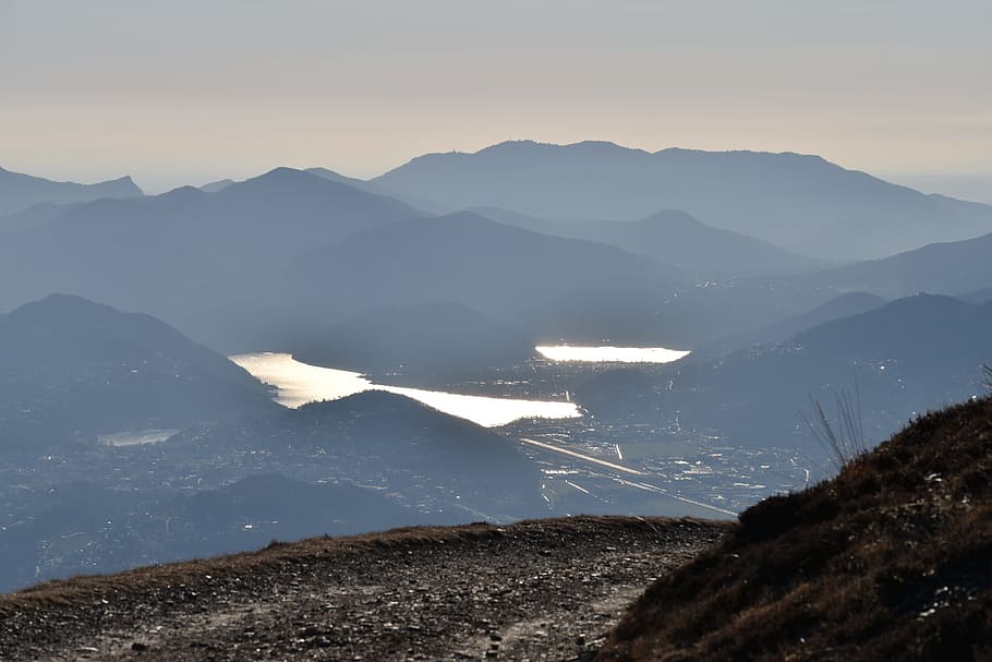 ticino, lakes, mountain, landscape, body of water, alpine lakes HD wallpaper