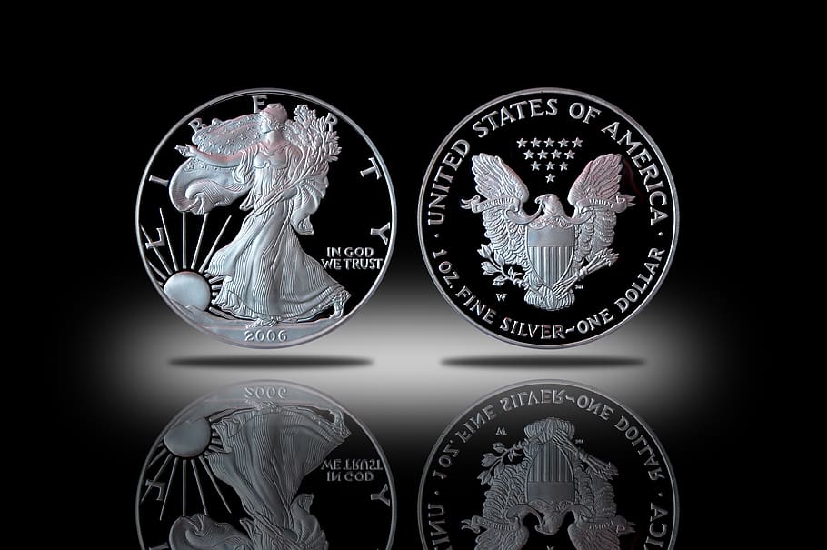 HD wallpaper: silver, coin, proof silver eagle, numismatic, investment, bullion - Wallpaper Flare