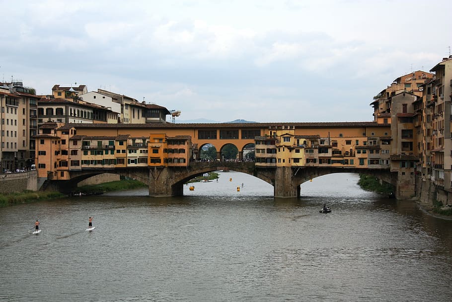 Florence, Italy, River, bridge - man made structure, connection HD wallpaper