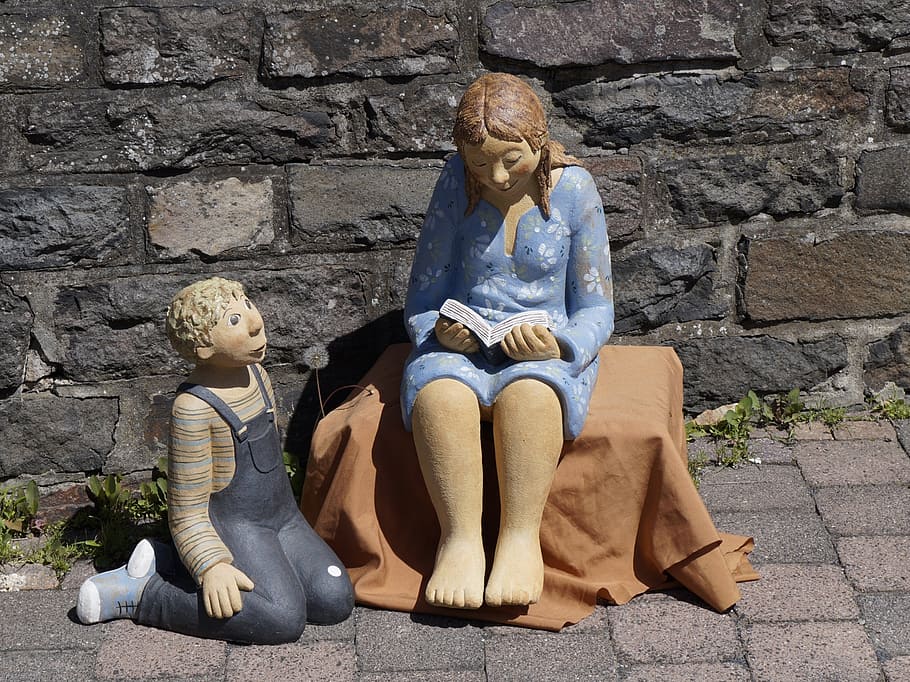 ceramic, figures, potters market, human representation, sculpture HD wallpaper