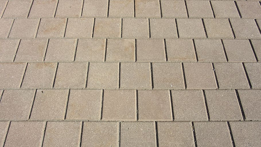 patch, brick, concrete, concrete brick, regularly, rauh, grey HD wallpaper