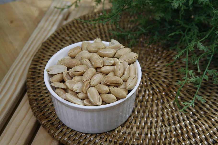 Seasoned Peanuts, Peanut, food and drink, healthy eating, high angle view HD wallpaper