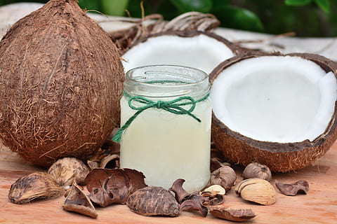 Coconut, food, fruit, healthy, coconut oil, homemade, ingredient HD wallpaper