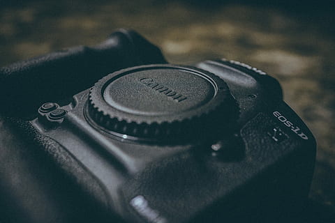 Hd Wallpaper Black Canon Eos D The Camera Black Background Dx