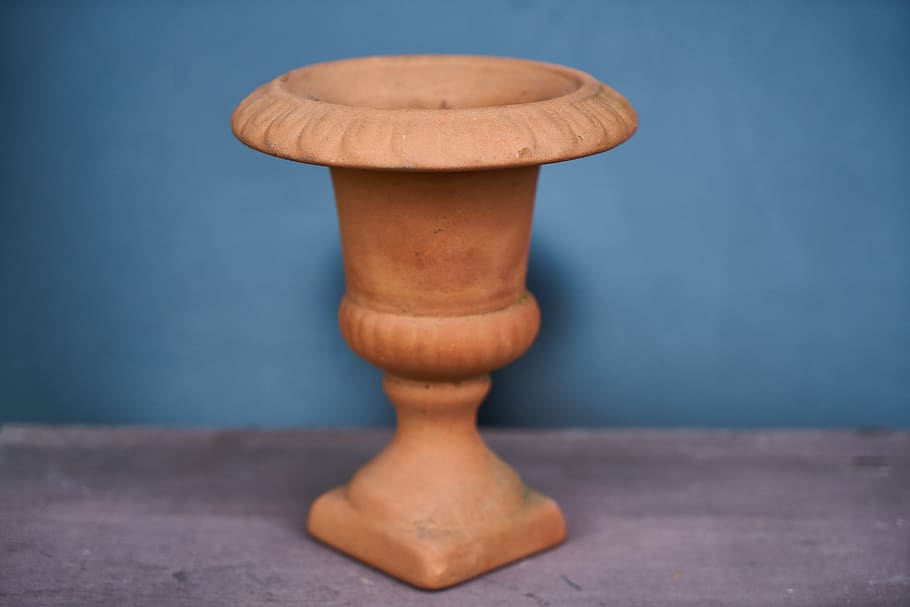 vase, object, brown, mud, clay, artifact, ornament, decoration HD wallpaper