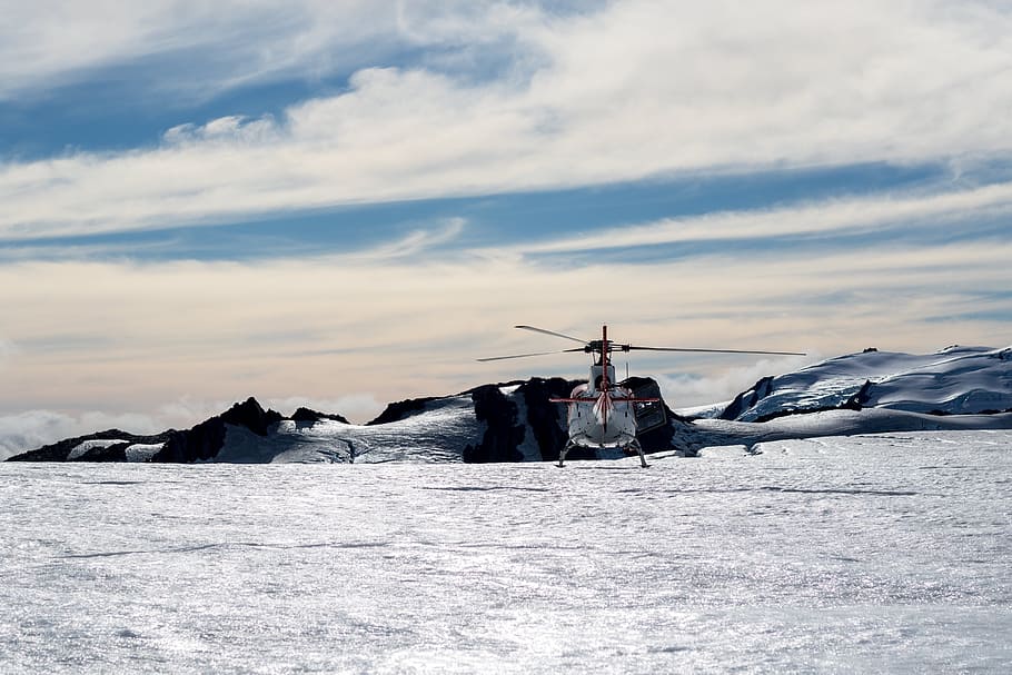 aviation, cold, helicopter, landscape, mountain, snow, winter HD wallpaper