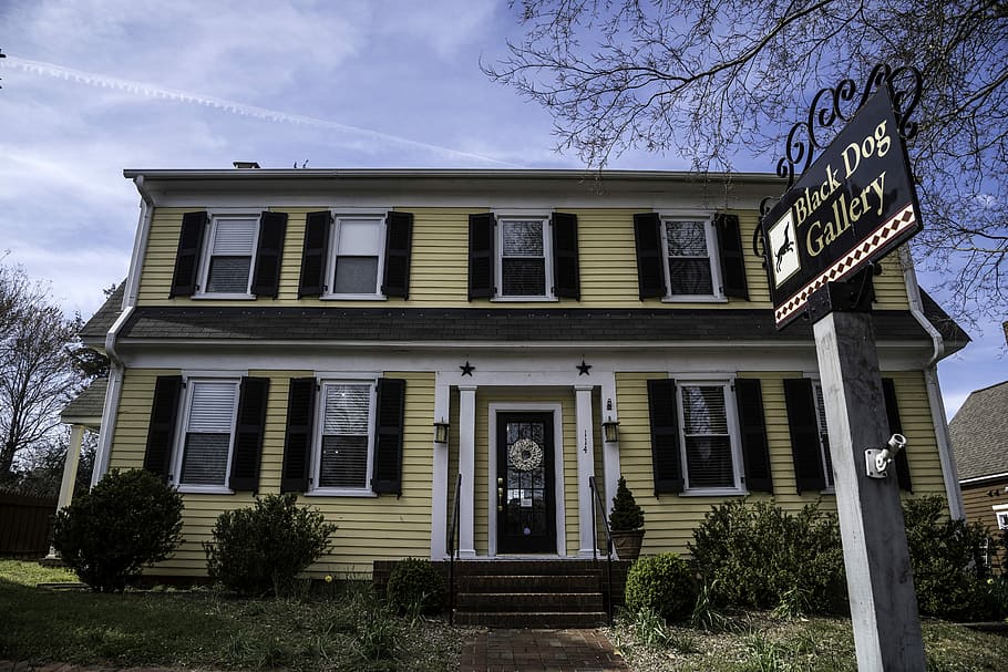 Black Dog Gallery House in Yorktown, Virginia, building, photos HD wallpaper