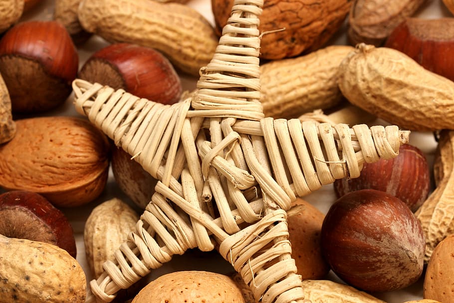 nuts, christmas, advent, decoration, christmas time, walnuts HD wallpaper