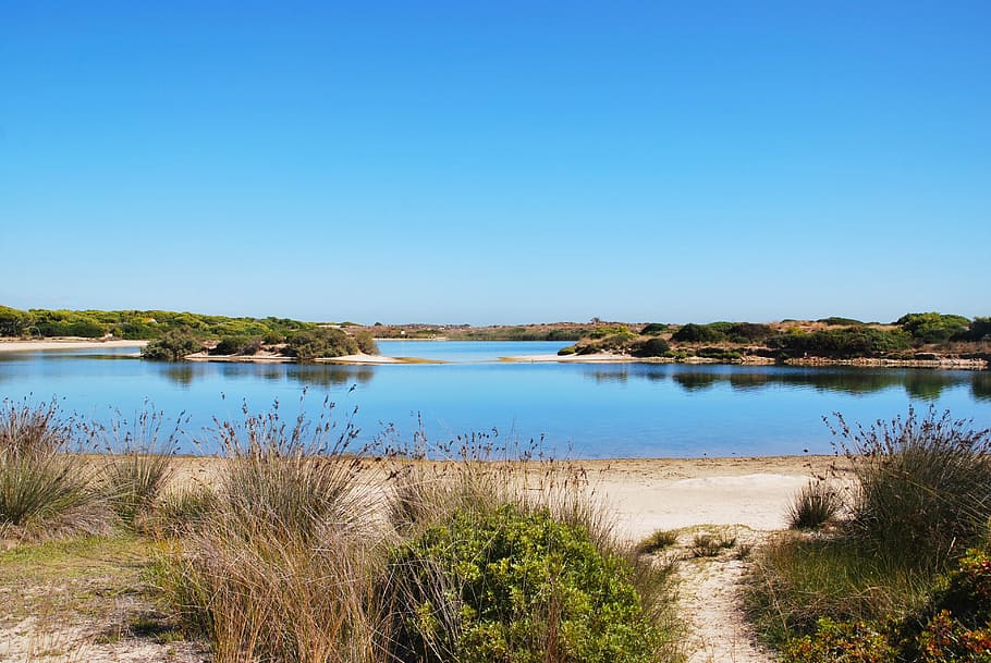 landscape, beautiful, water, spain, nature, sky, landscapes HD wallpaper