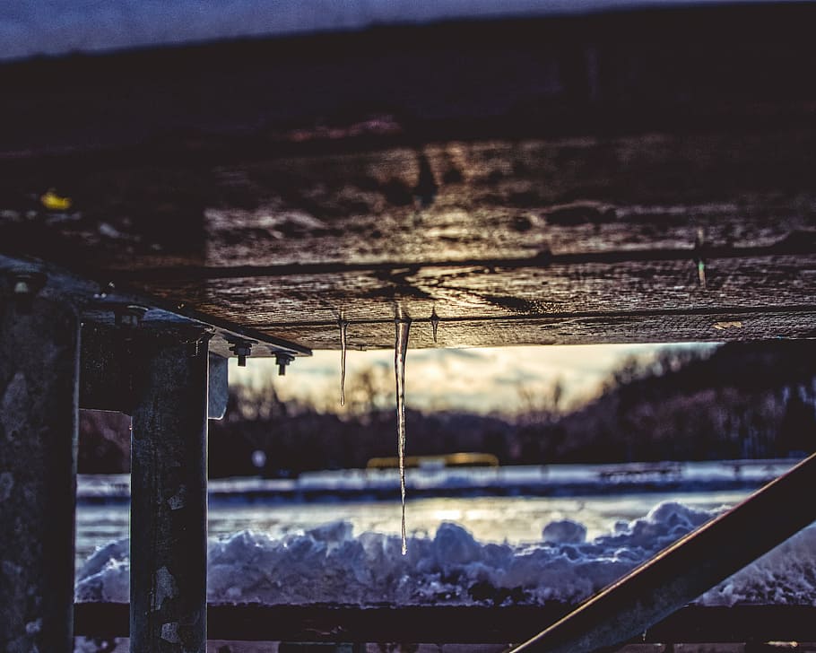 Under the Table, low angle view of table, bridge, wooden, structure HD wallpaper