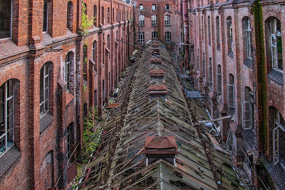 continental, hanover, leave, architecture, building, old, empty HD wallpaper
