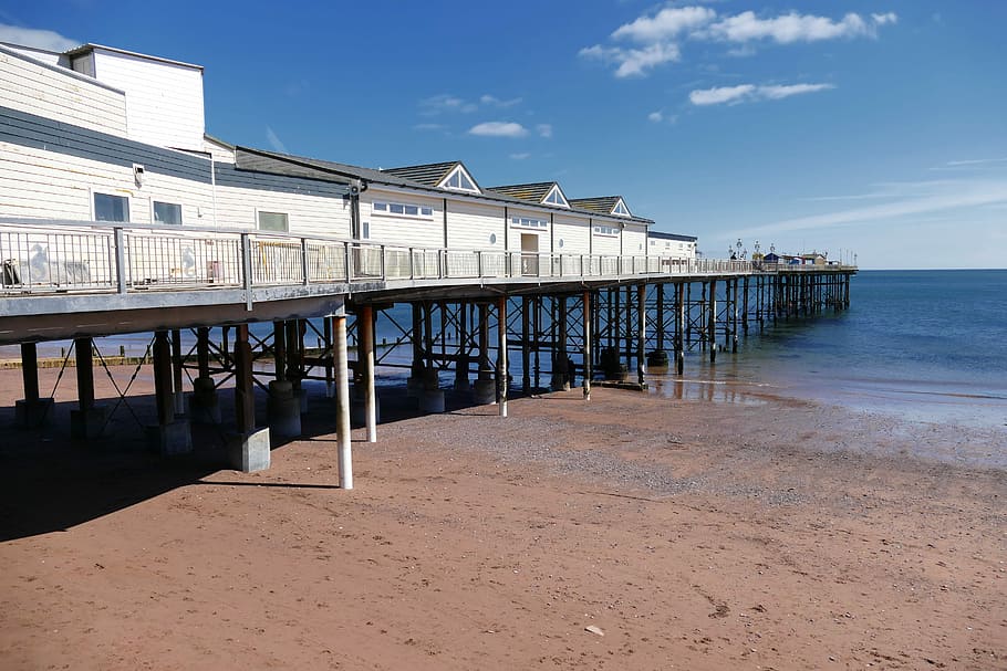 Teignmouth, Devon, Water, Coast, Sea, beach, sand, coastal HD wallpaper