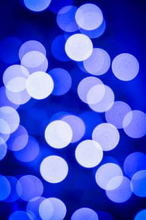 bokeh photography of white and blue lights, colors, fun, wheel HD wallpaper