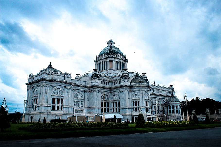 building, architecture, palace, dome, edifice, thailand, villa HD wallpaper