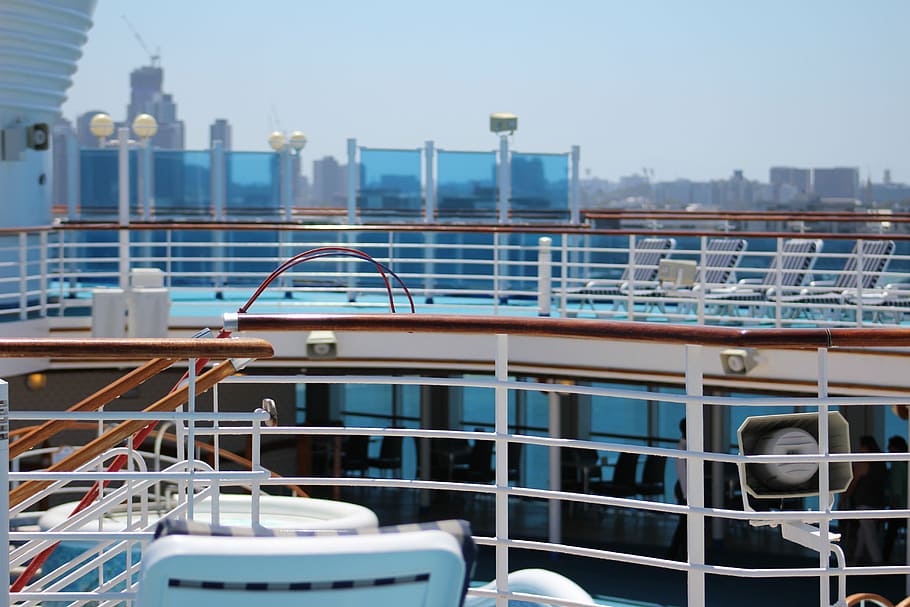 boat, cruise, deck, architecture, built structure, building exterior HD wallpaper
