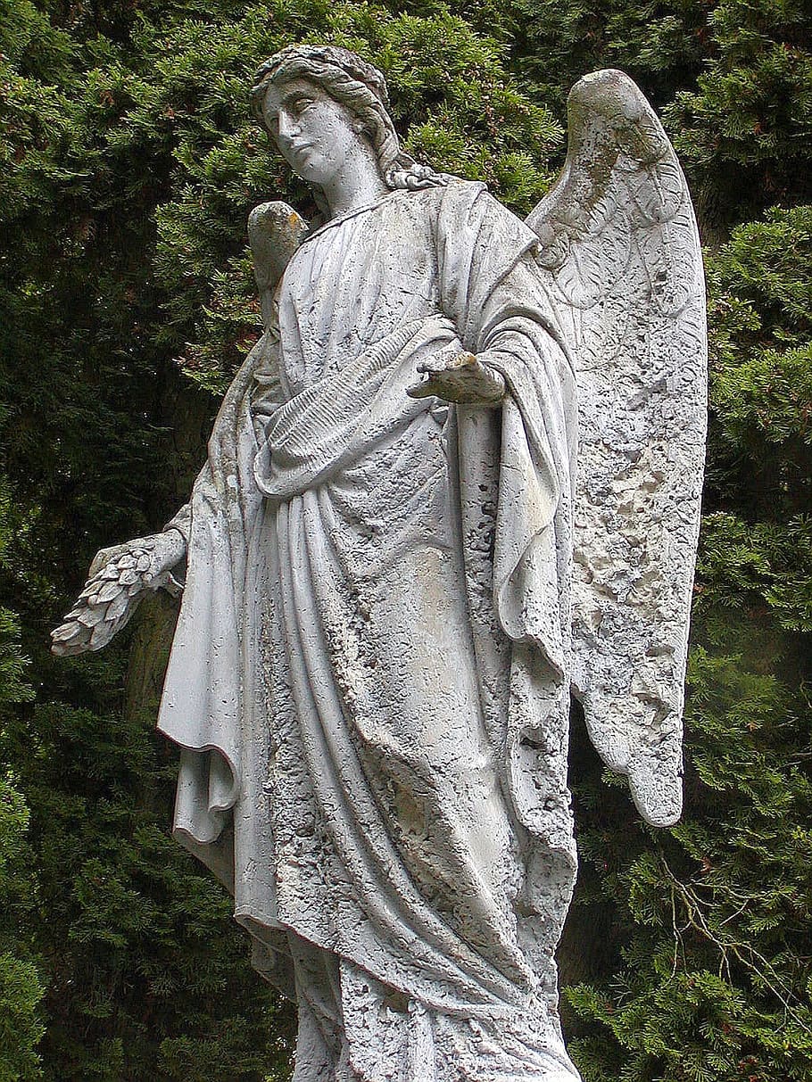Statue, Cemetery, Rest, Angel, Sadness, death, sculpture, religion HD wallpaper