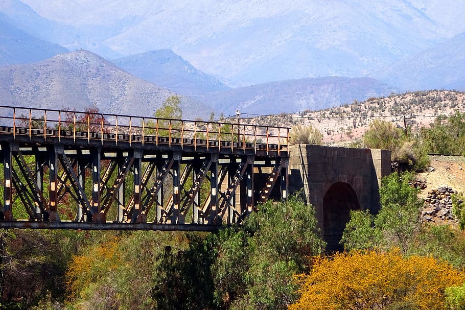 combarbalá, old train, 100 years, bridge, bridge - man made structure HD wallpaper