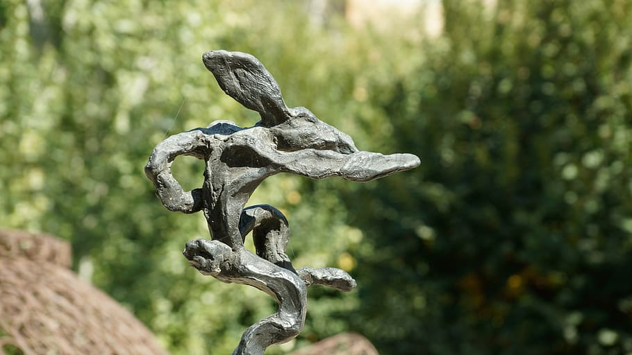 art, rabbit, hare, statue, sculpture, bronze, barry flanagan HD wallpaper