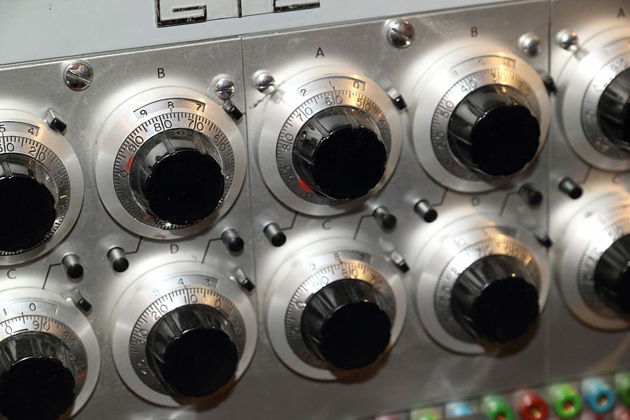 Analog, Computer, Computer, Technology, Dials, multiturn, potentiometers HD wallpaper