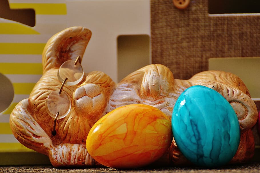 easter, egg, colorful, hare, happy easter, colorful eggs, easter eggs HD wallpaper