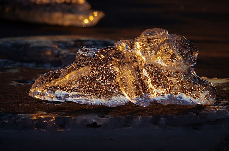 icicle, ice, ocean, beach, sun, winter, snow, frost, glaciation HD wallpaper
