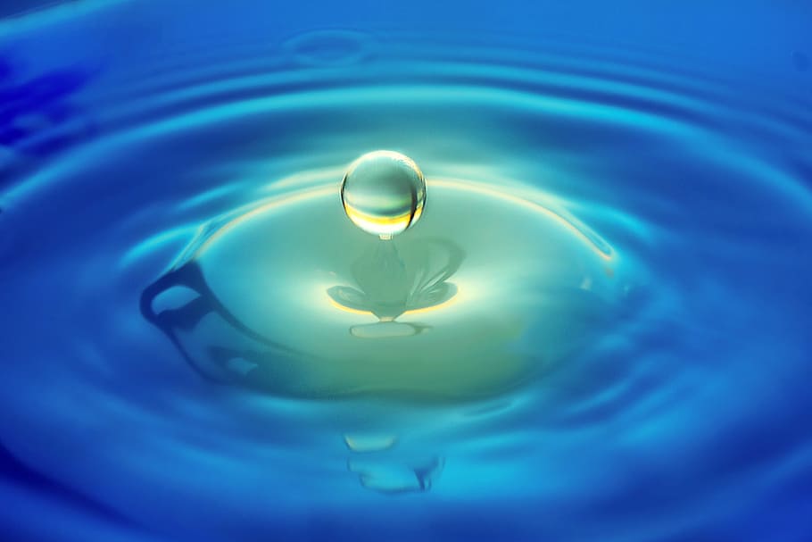 macro photography of teardrop, photo of water drop, droplet, splash HD wallpaper