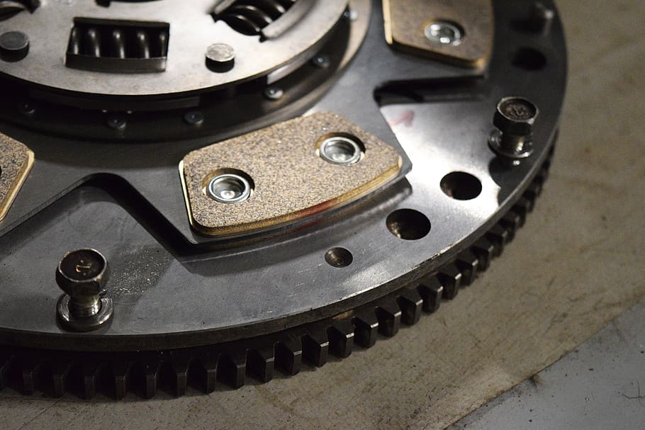 black clutch disc, disk, flywheel, automotive, steampunk, gears