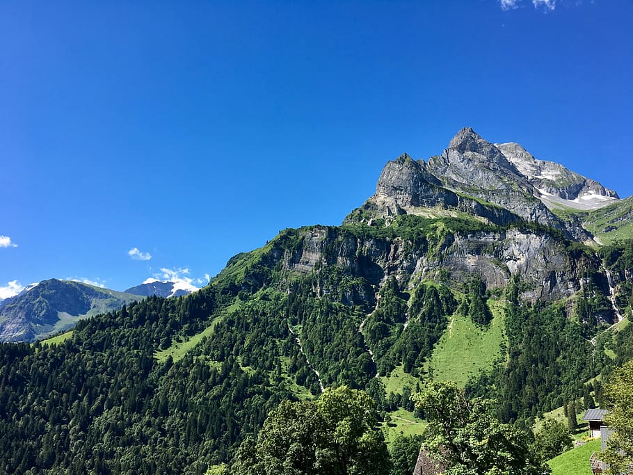 HD wallpaper: mountain, landscape, glarus, summer, nature, mood, alpine ...