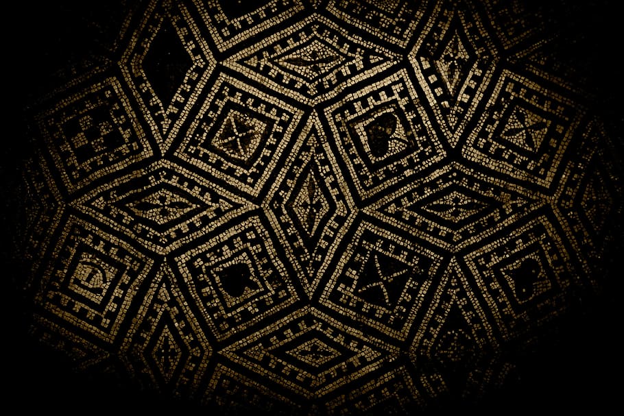 Mosaic, Ground, Background, pattern, architectural feature HD wallpaper