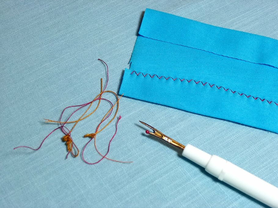 sewing, unpicking, stitching, ripper, seam, haberdashery, needlework HD wallpaper