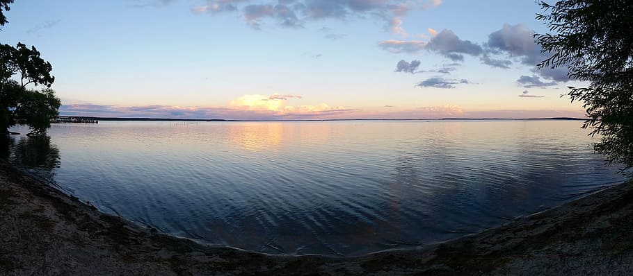 beach, klink, sunset, sky, clouds, abendstimmung, water, scenics - nature HD wallpaper