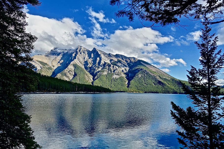 tranquility, peaceful, lake, mountains, reflection, scenic HD wallpaper