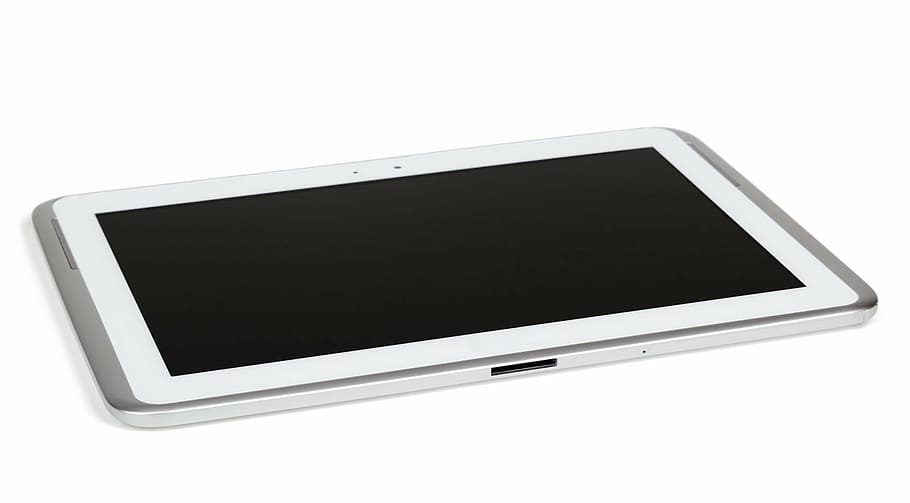 white tablet computer illustration, blank, business, device HD wallpaper