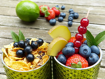 variety of fruits, glasses, light green, vitamins, healthy HD wallpaper