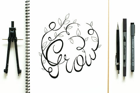 Grow illustration, drawing, art, paper, paint, pen, sketch HD wallpaper