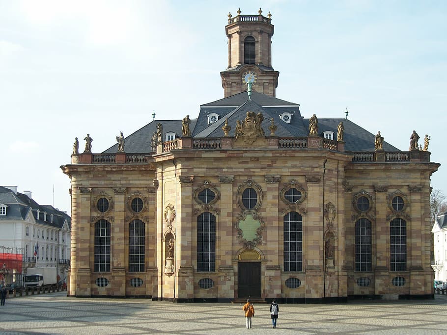 ludwigskirche, saarbrücken, church, architecture, european, HD wallpaper